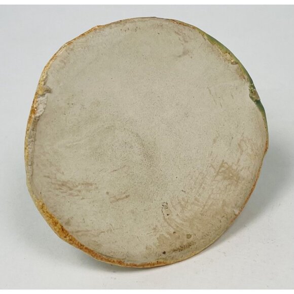 VTG 1.5" Miniature Ceramic Handpainted Mouse & Mushroom Figurine Tan Gray Green - Picture 4 of 4